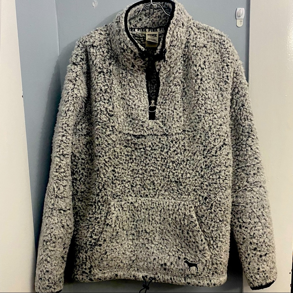 Pink Victoria’s Secret Sherpa Pullover -Medium
